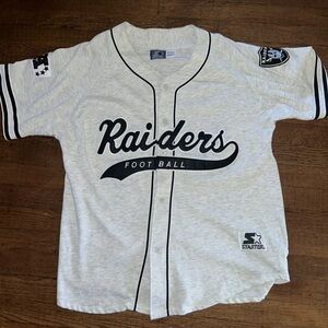 Raiders Football Starter Baseball Jersey
